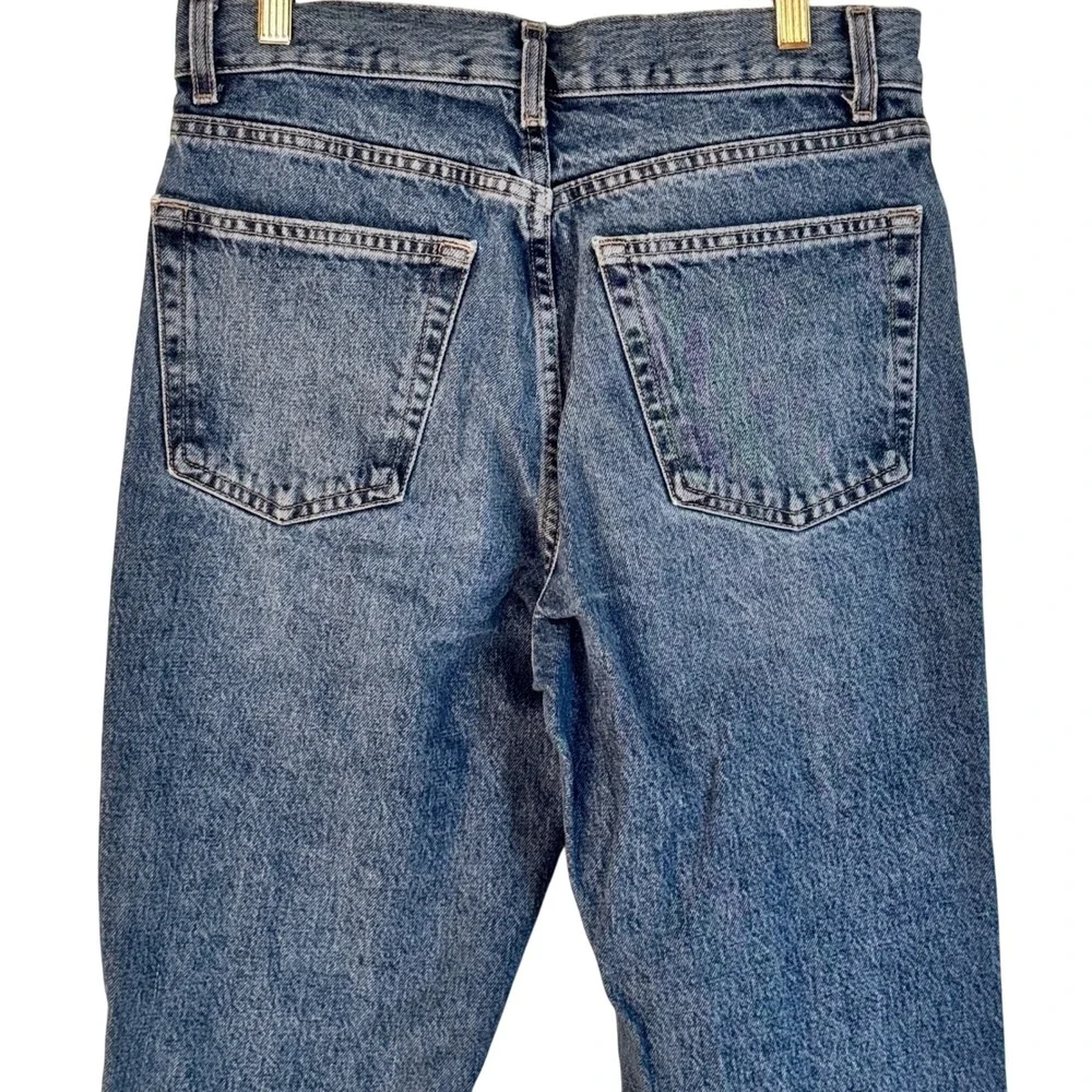 Topshop High‎ Waist Distressed Straight Leg Jeans W28 L30